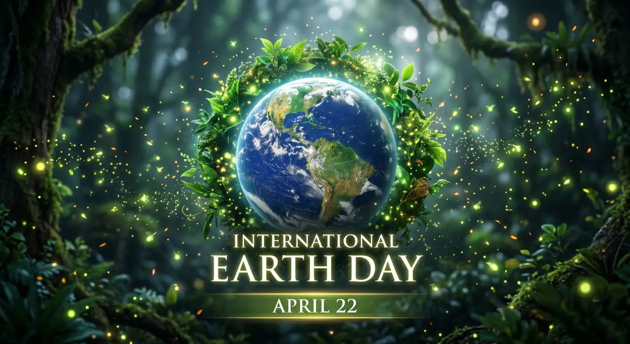 Free Download Earth Day 2026 Realistic Nature Poster Background - High Quality International Earth Day 2026 Background Image