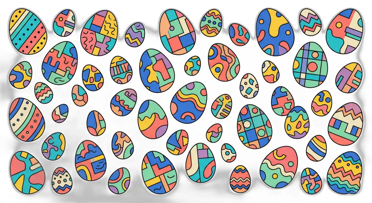Free Download Easter Eggs Png For Digital Art - High Quality Easter Eggs Png Transparent PNG