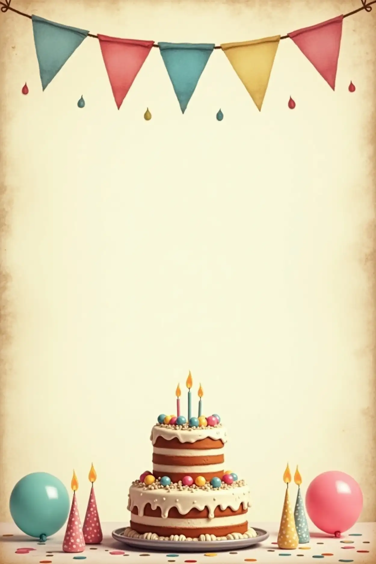 editable birthday background for greeting cards