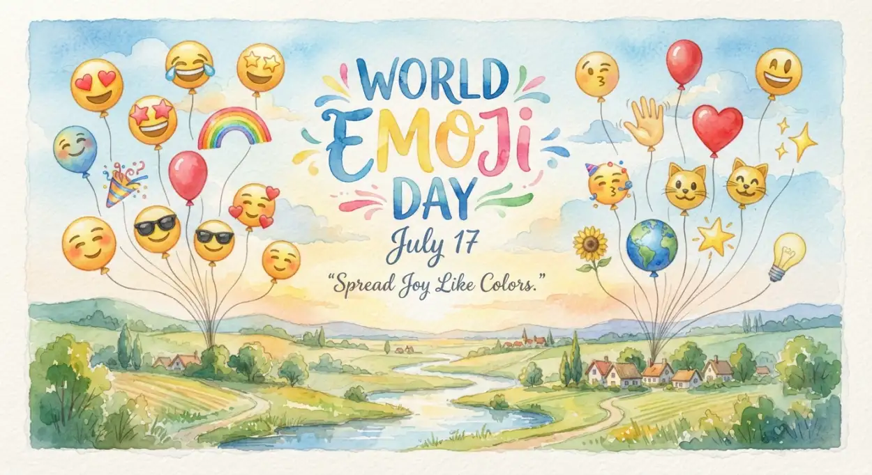 Free Download Editable World Emoji Day Poster Psd - High Quality World Emoji Day Poster 2026 Image