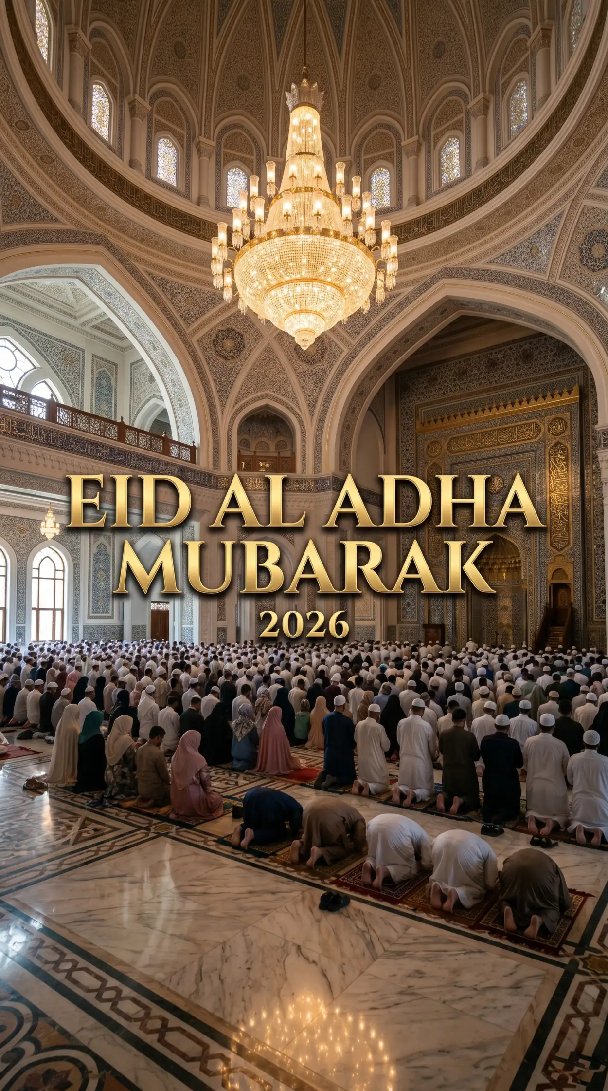 Free Download Eid Al Adha Greeting Card 2026 2 - High Quality Eid Al Adha Greeting Card 2026 Image