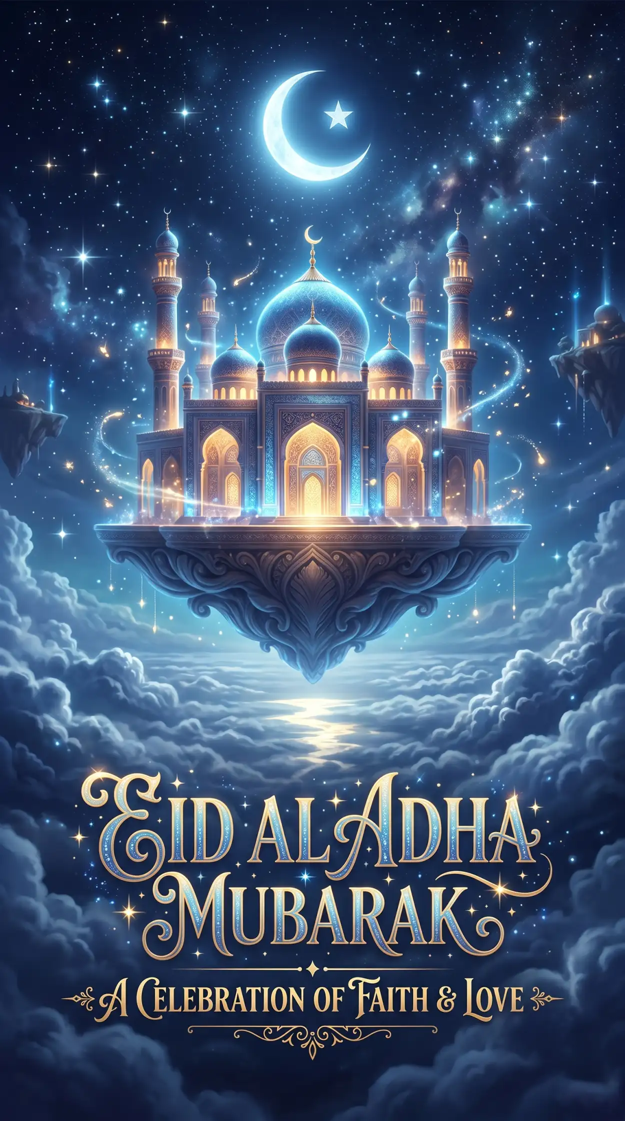 Free Download Eid Al Adha Greeting Card Digital Art 2026 - High Quality Eid Al Adha Greeting Card 2026 Image
