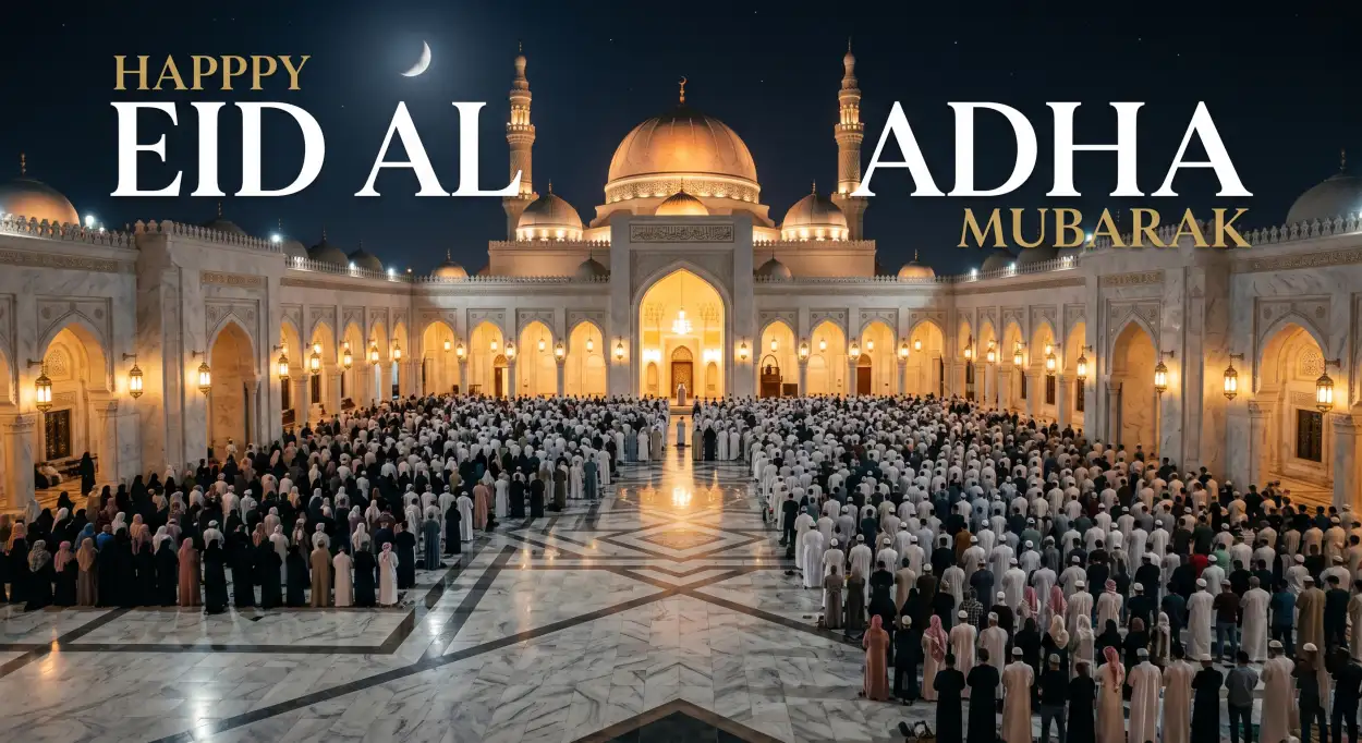 Free Download Eid Al Adha Greeting Card Download Free 2026 - High Quality Eid Al Adha Greeting Card 2026 Image