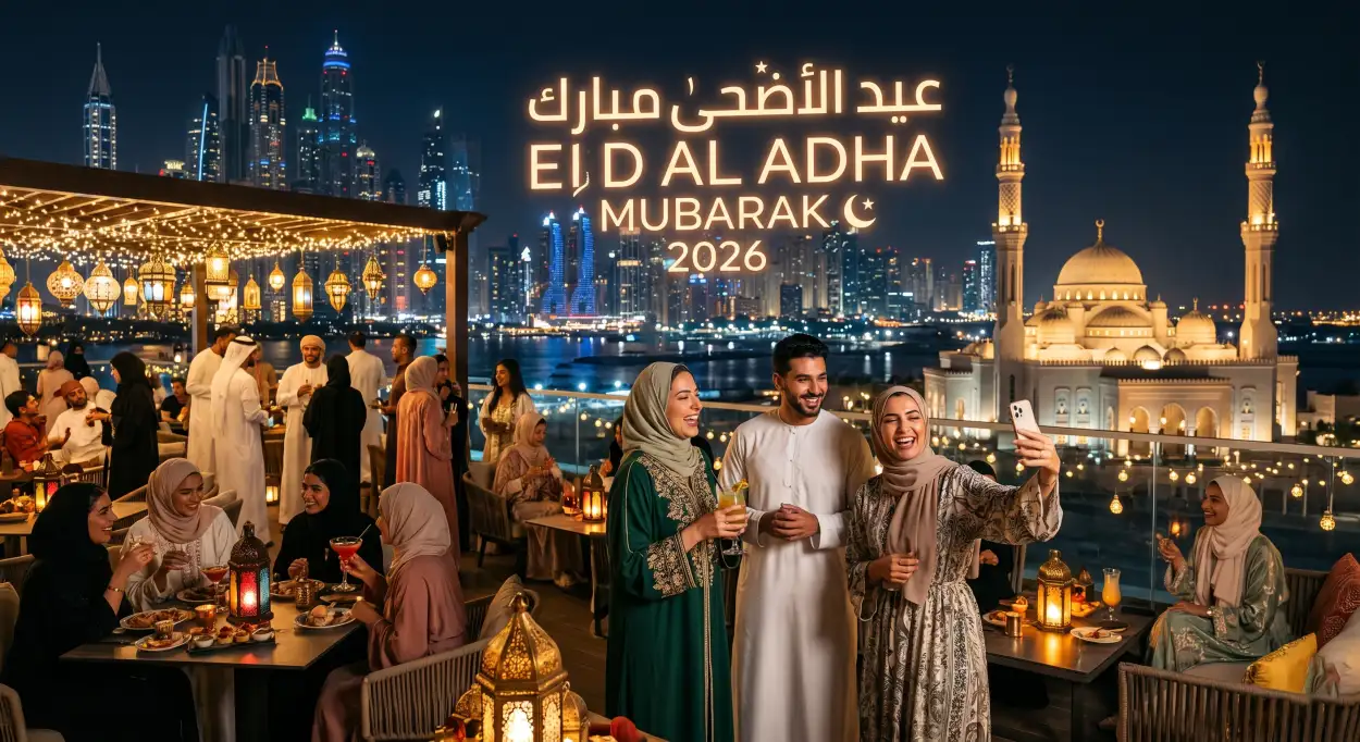 Free Download Eid Al Adha Greeting Card For Business Wishes 2026 - High Quality Eid Al Adha Greeting Card 2026 Image