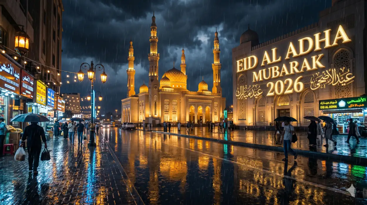 Free Download Eid Al Adha Greeting Card For Facebook 2026 - High Quality Eid Al Adha Greeting Card 2026 Image