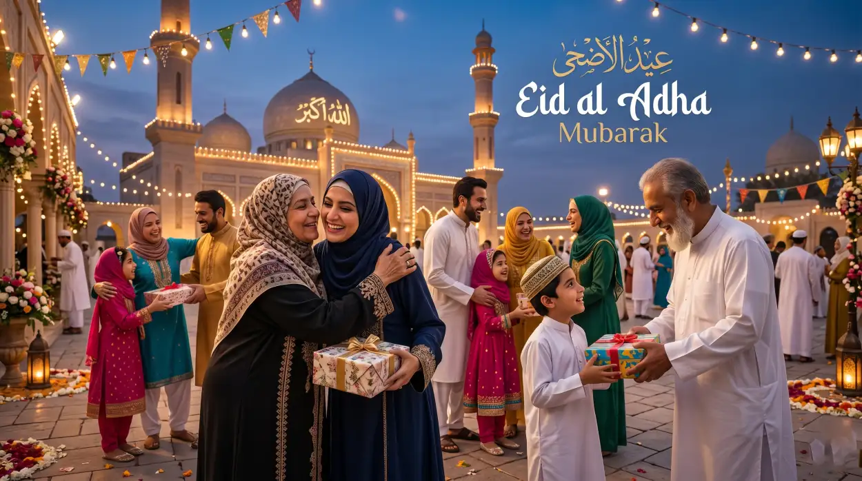 Free Download Eid Al Adha Mubarak 2026 Islamic Celebration Wallpaper - High Quality Eid Al Adha Mubarak 2026 Image