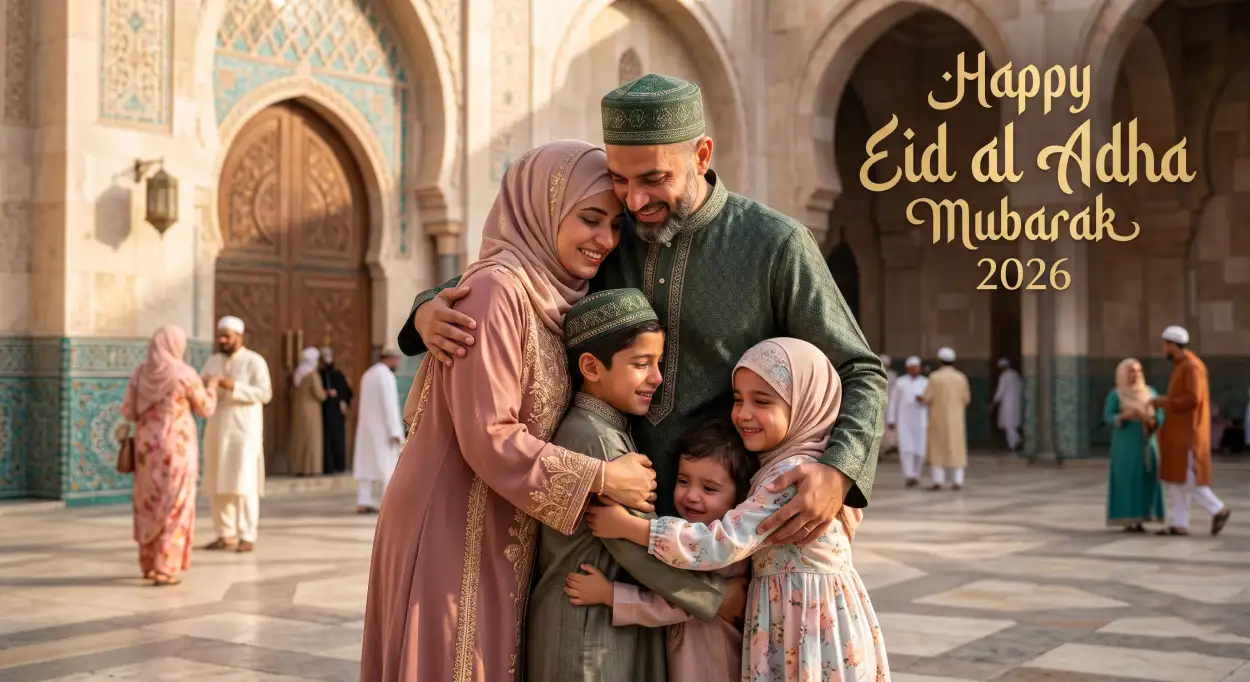 Free Download Eid Al Adha Mubarak 2026 Islamic Wallpaper For Desktop - High Quality Eid Al Adha Mubarak 2026 Image