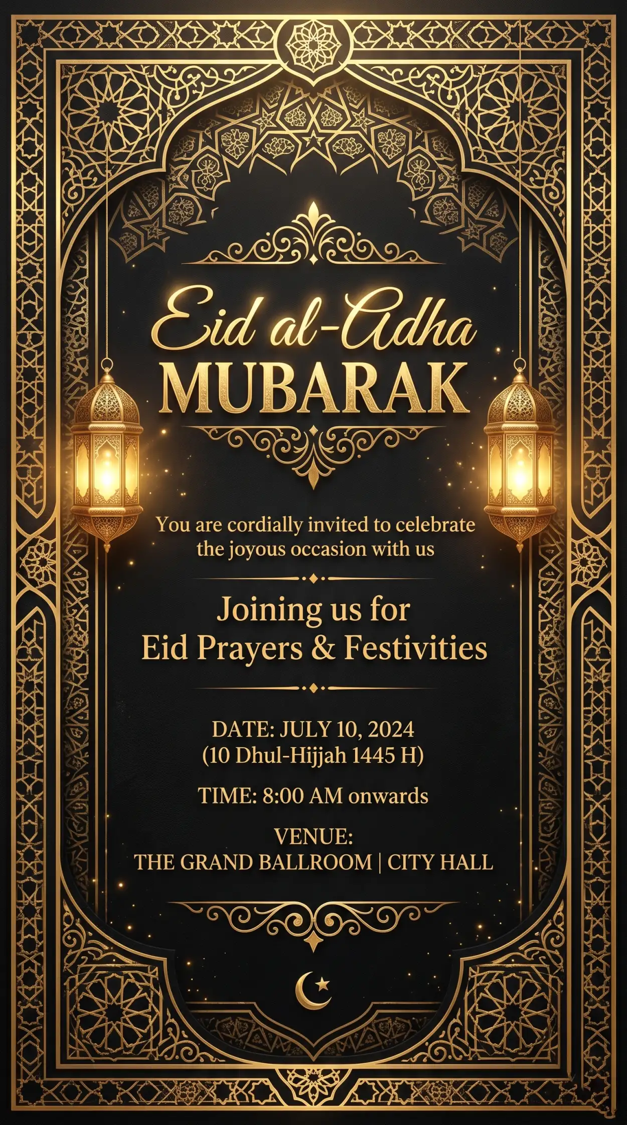 Free Download Eid Al Adha Mubarak 2026 Premium Festival Flyer Design - High Quality Eid Al Adha Mubarak 2026 Image