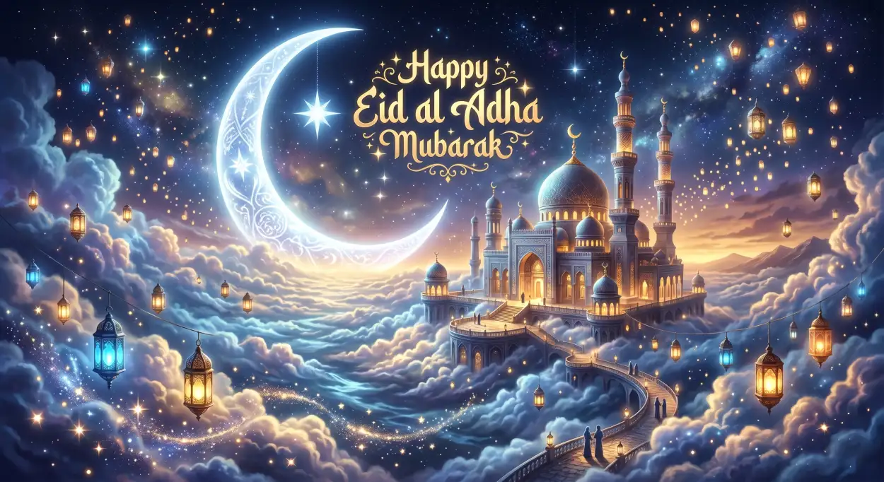 Free Download Eid Al Adha Mubarak 2026 Premium Islamic Wallpaper Download - High Quality Eid Al Adha Mubarak 2026 Image