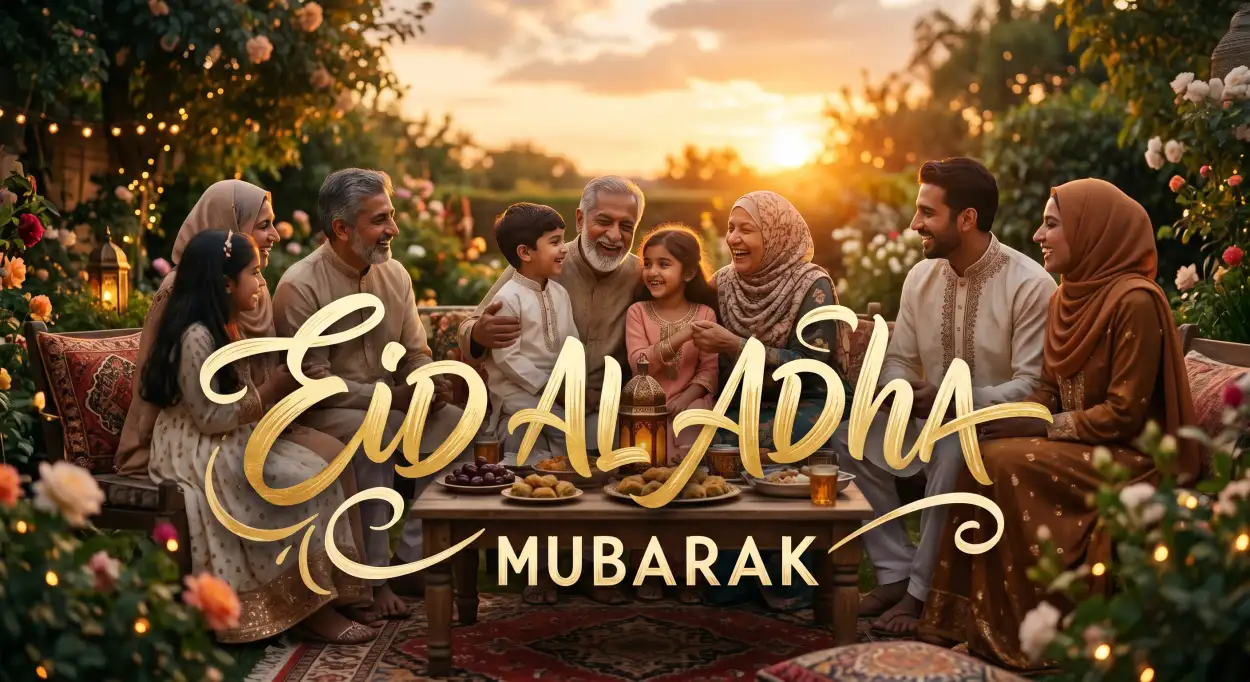Free Download Eid Al Adha Mubarak Social Media Creative 2026 - High Quality Eid Al Adha Greeting Card 2026 Image