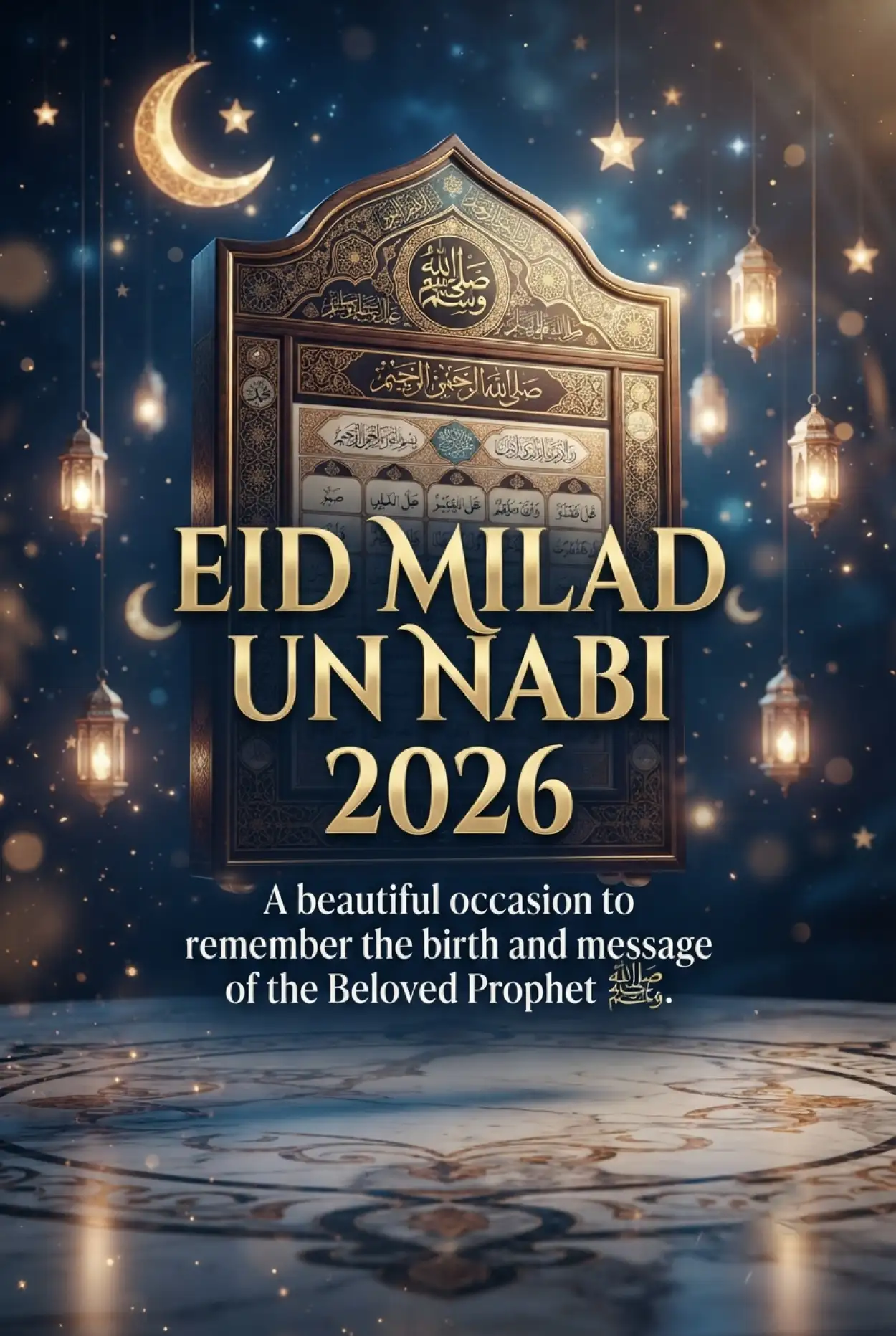 Free Download Eid Milad Un Nabi 2026 Program - High Quality Eid E Milad 2026 Image