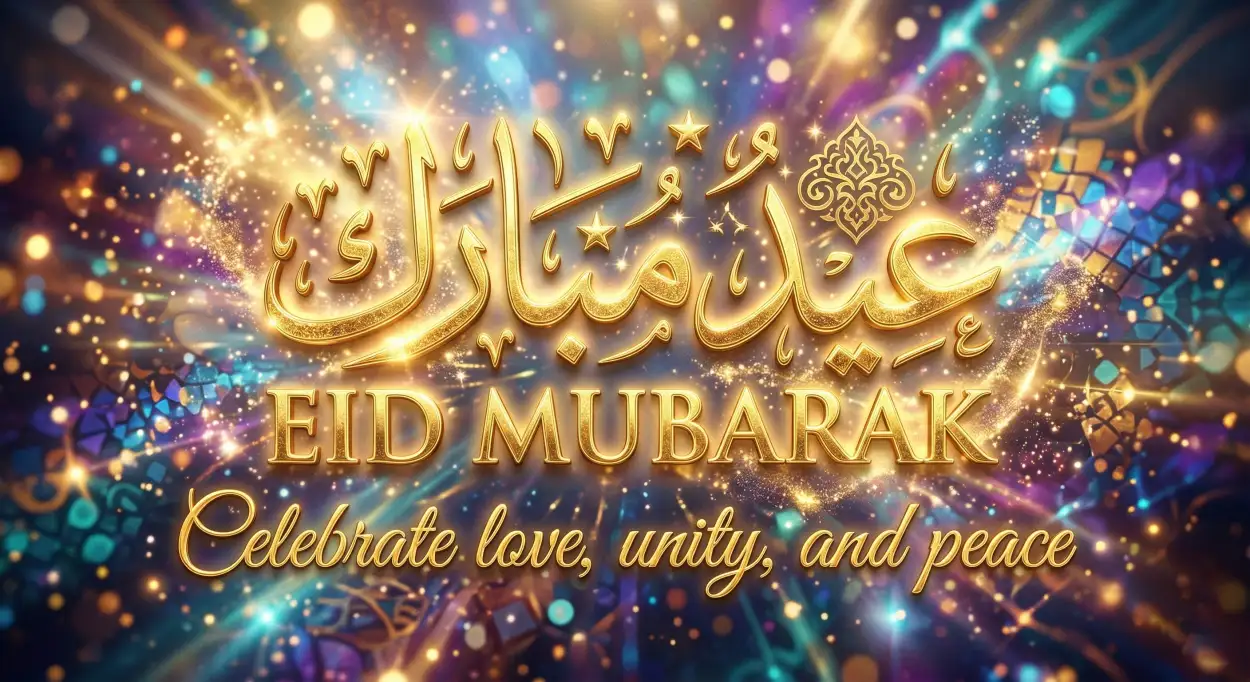 Free Download Eid Mubarak 2026 Heartfelt Messages - High Quality Eid Mubarak 2026 Image