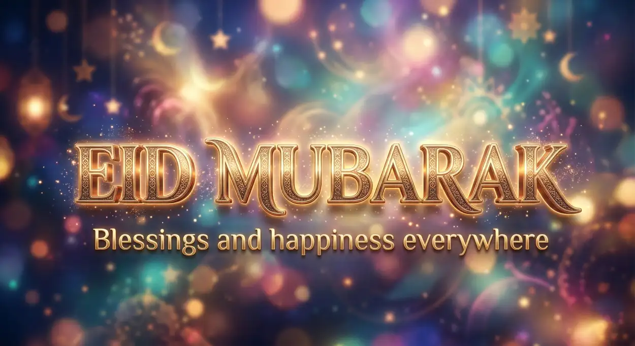 Free Download Eid Mubarak 2026 Inspirational Messages - High Quality Eid Mubarak 2026 Image