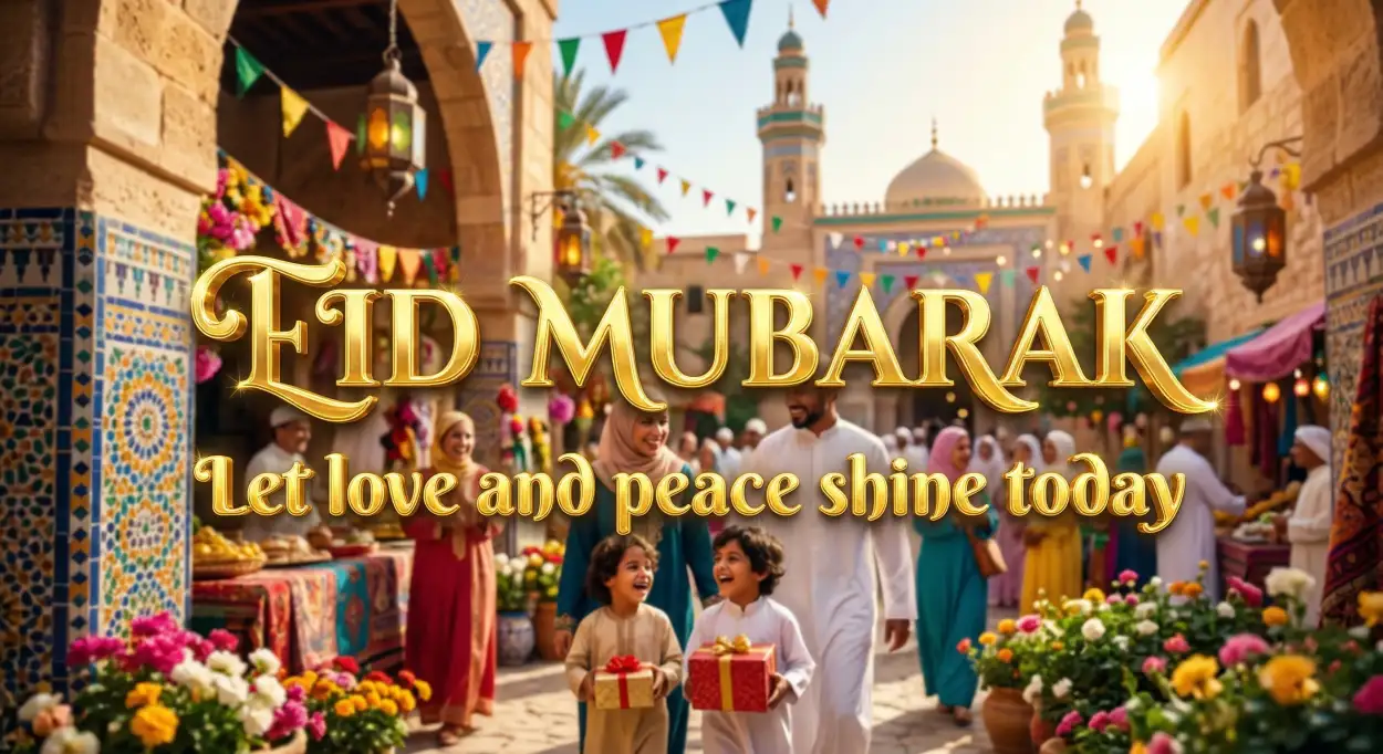 Free Download Eid Mubarak 2026 Wishes In Hindi - High Quality Eid Mubarak 2026 Image