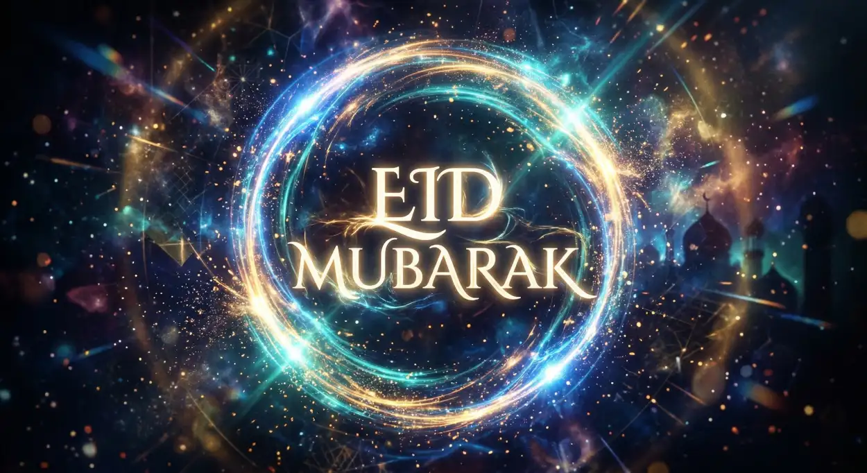 eid mubarak editable template
