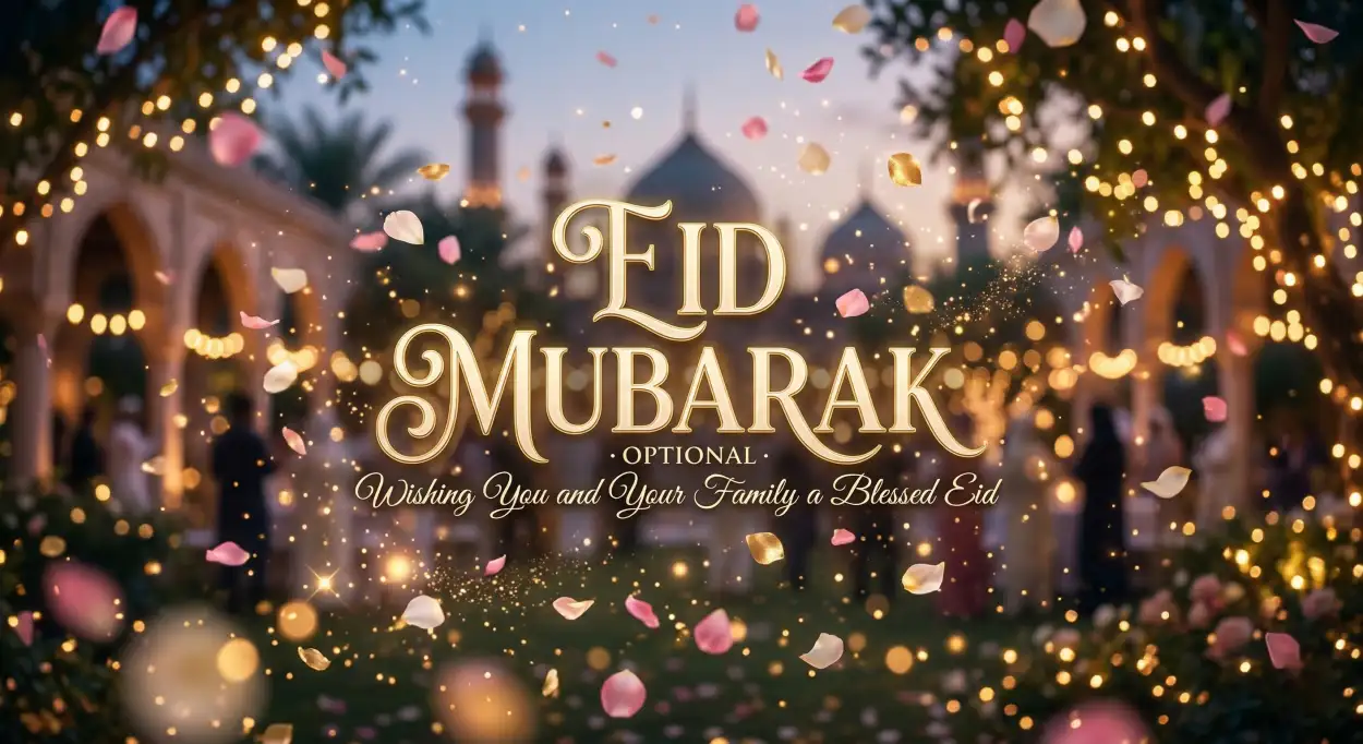 eid mubarak greeting card design hd