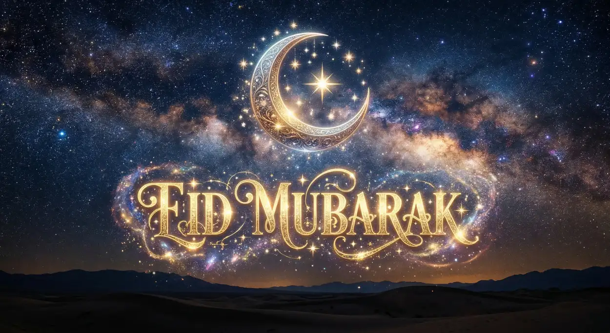 eid mubarak moon png transparent