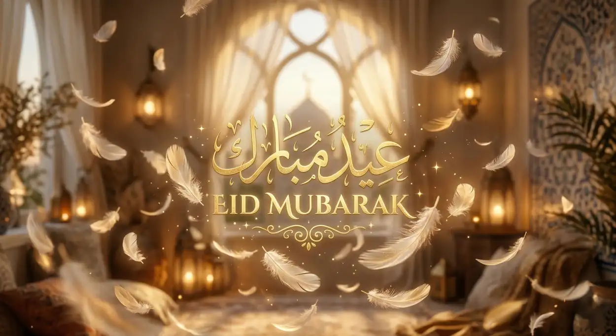 eid mubarak social media ad design