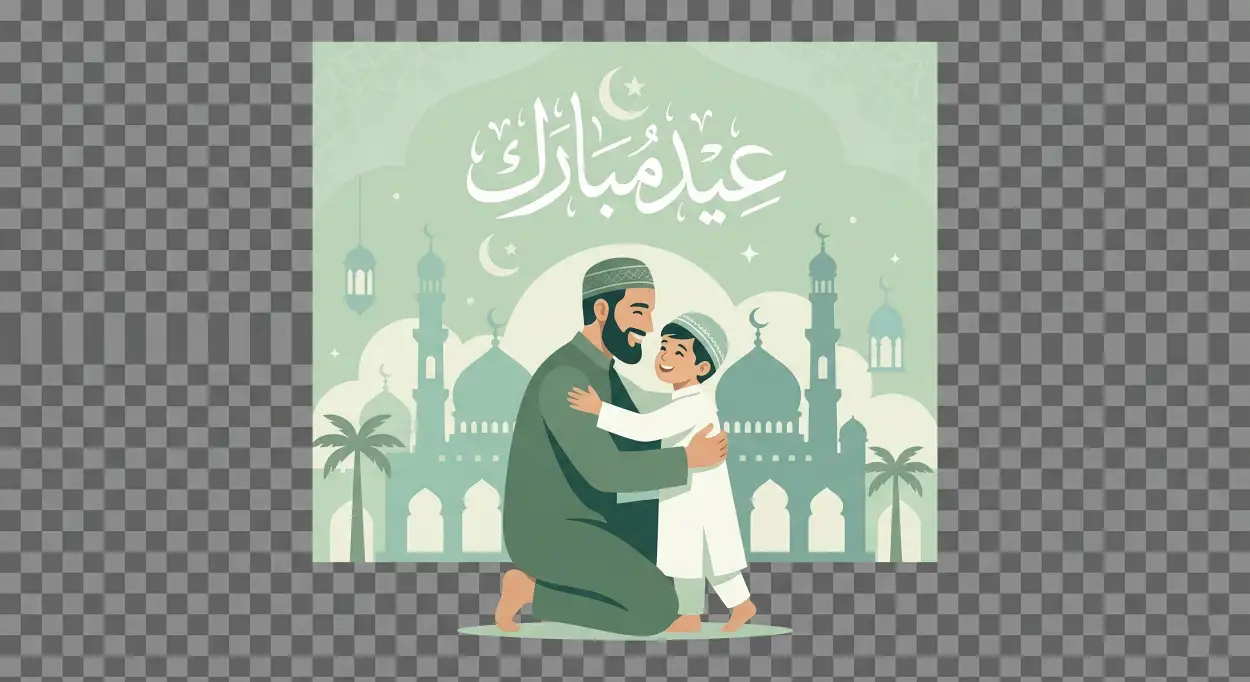 eid mubarak vector design free