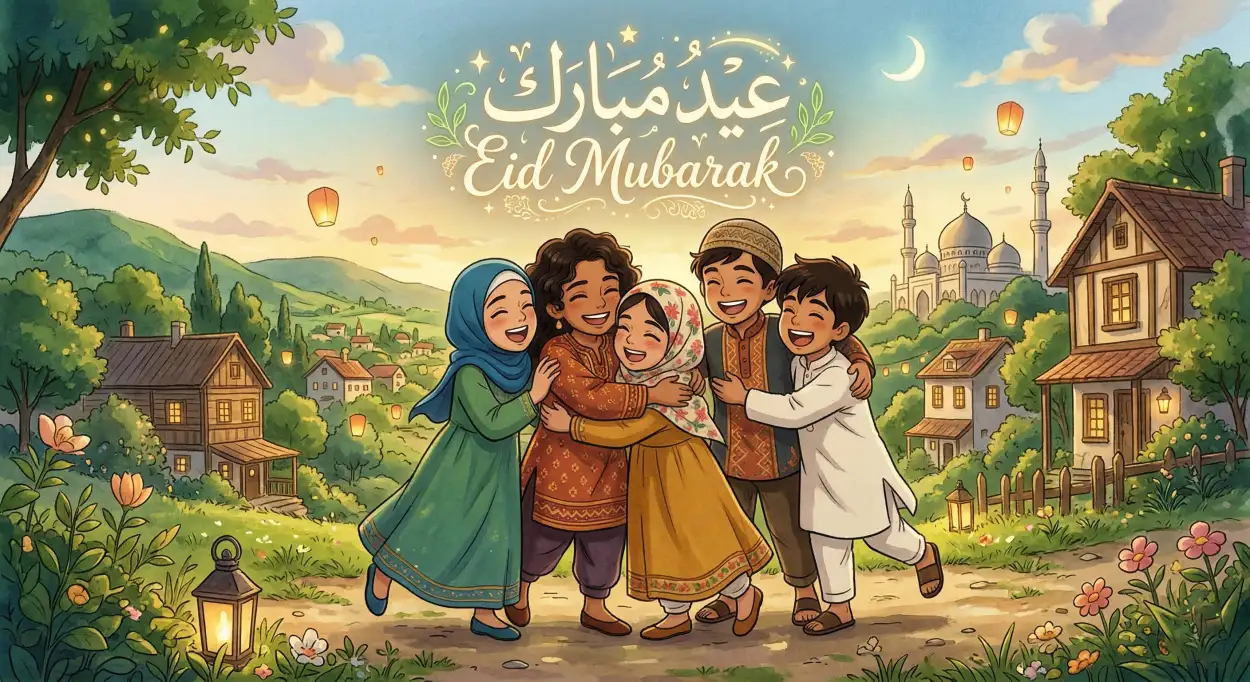 eid mubarak wishes for kids