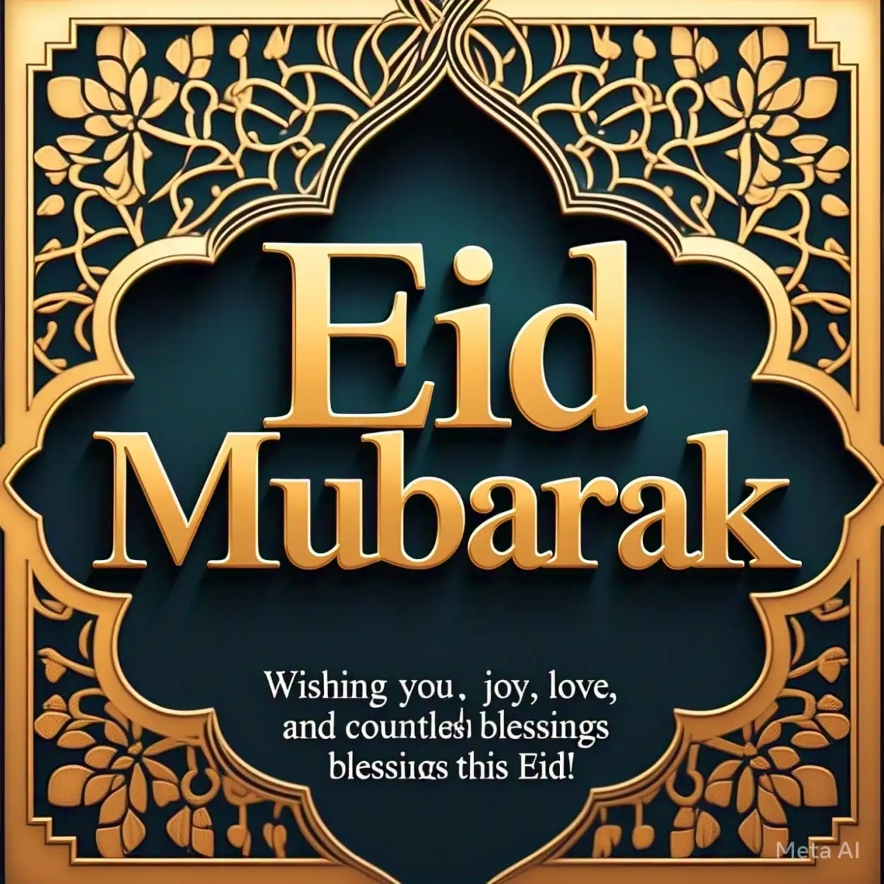 Eid Mubarak Wishes for Greeting Cards