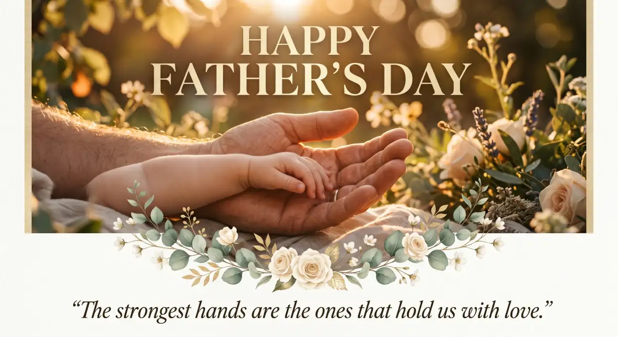 Free Download Elegant Fathers Day Greeting Card Design - High Quality Happy Fathers Day Greeting Card Image