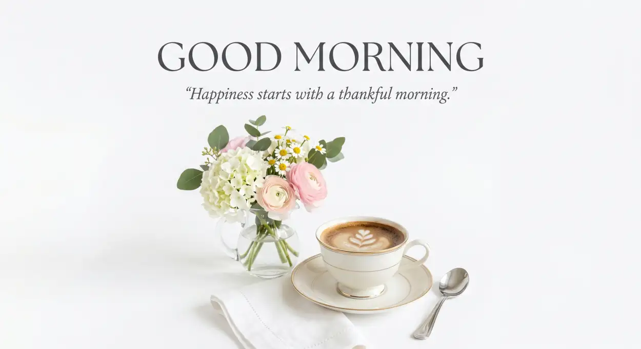Free Download Elegant Good Morning Flowers And Coffee Photos - High Quality Good Morning Flowers And Coffee Image