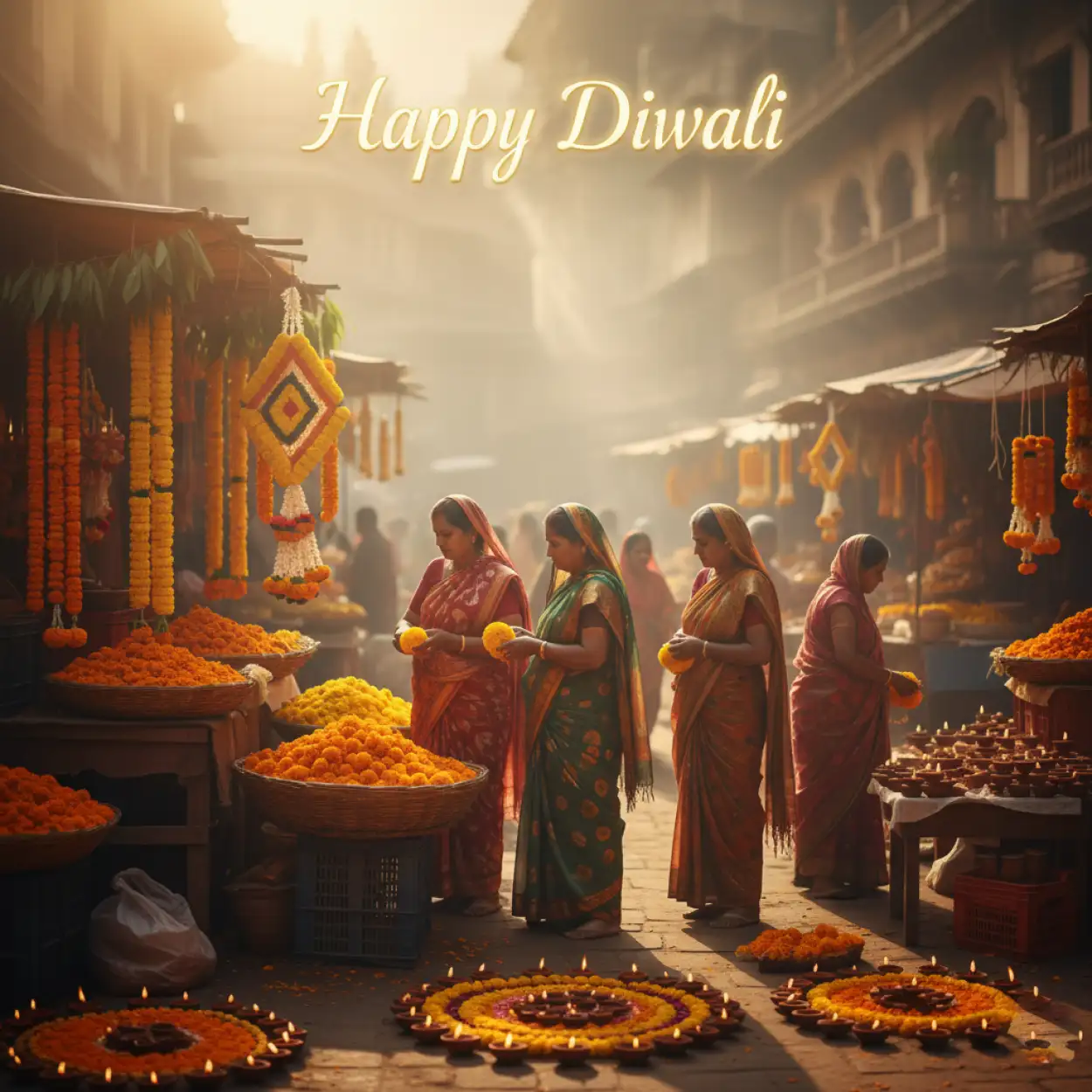 elegant happy diwali 2025 card background