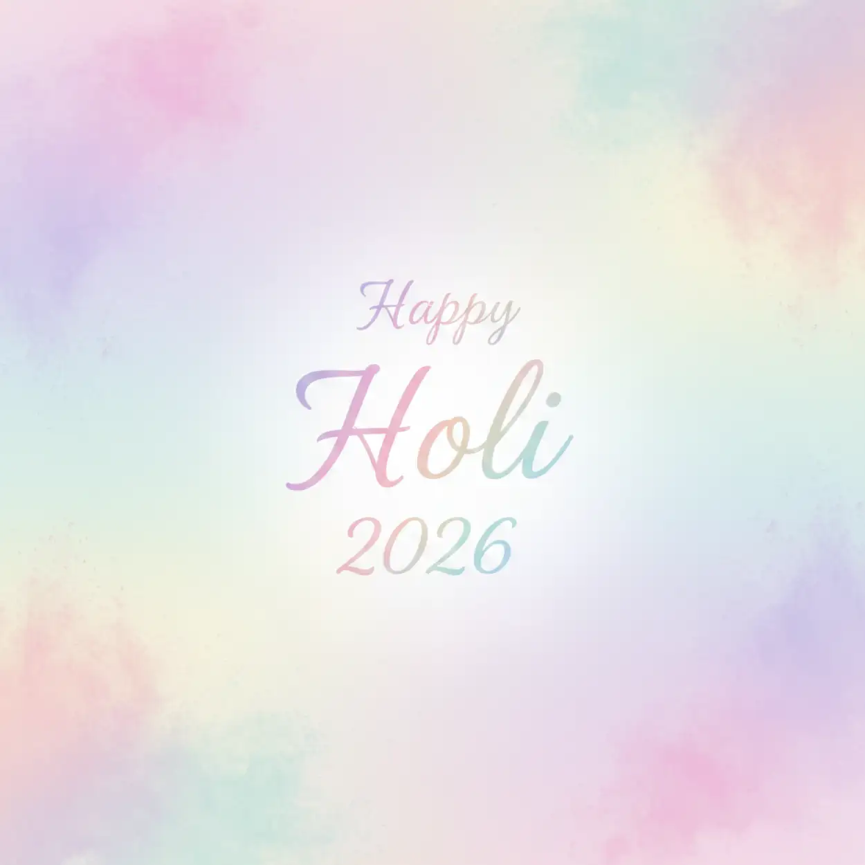 elegant happy holi greeting card 2026 2
