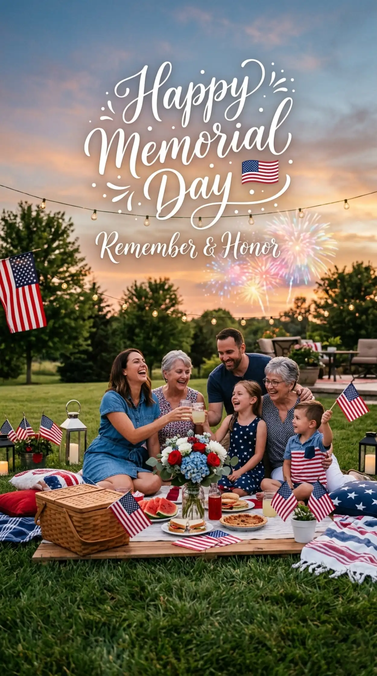 Free Download Elegant Memorial Day Greeting Card Template 2026 - High Quality Memorial Day Greeting Card 2026 Image