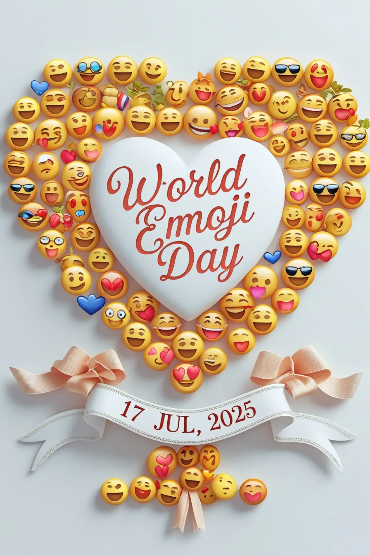 Free Download Emoji Day Celebration Poster Template Hd - High Quality World Emoji Day Background