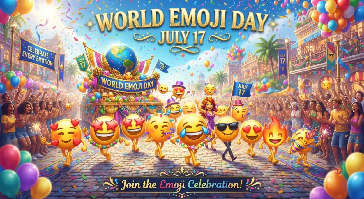 Free Download Emoji Day Celebration Worldwide - High Quality World Emoji Day 2026 Image
