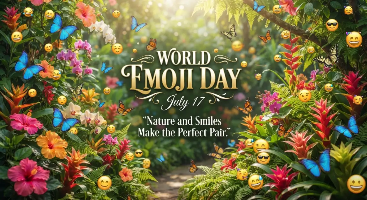 Free Download Emoji Day Decorative Poster - High Quality World Emoji Day Poster 2026 Image
