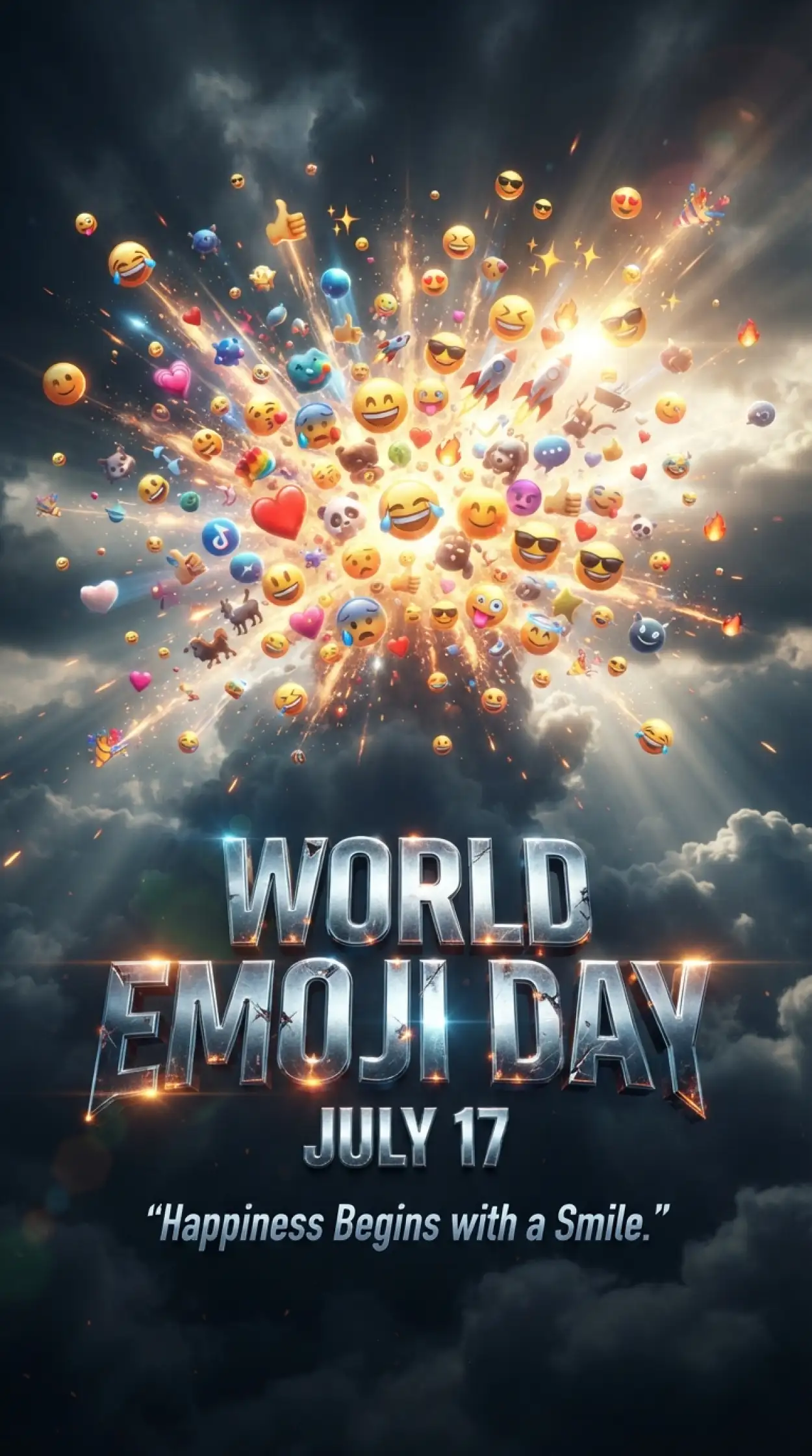 Free Download Emoji Day Hd Poster - High Quality World Emoji Day Poster 2026 Image