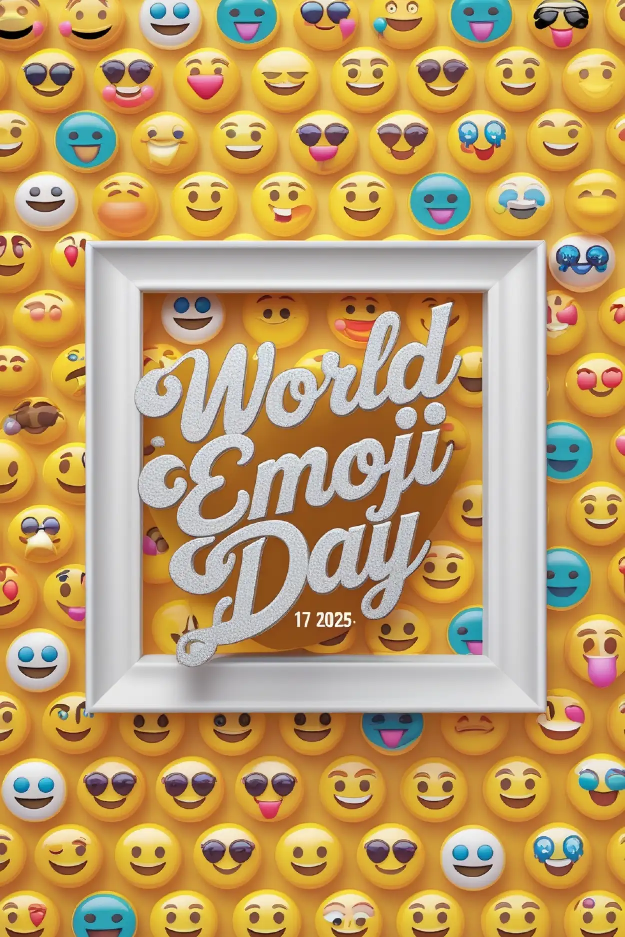 Free Download Emoji Day Promotional Poster Free - High Quality World Emoji Day Background