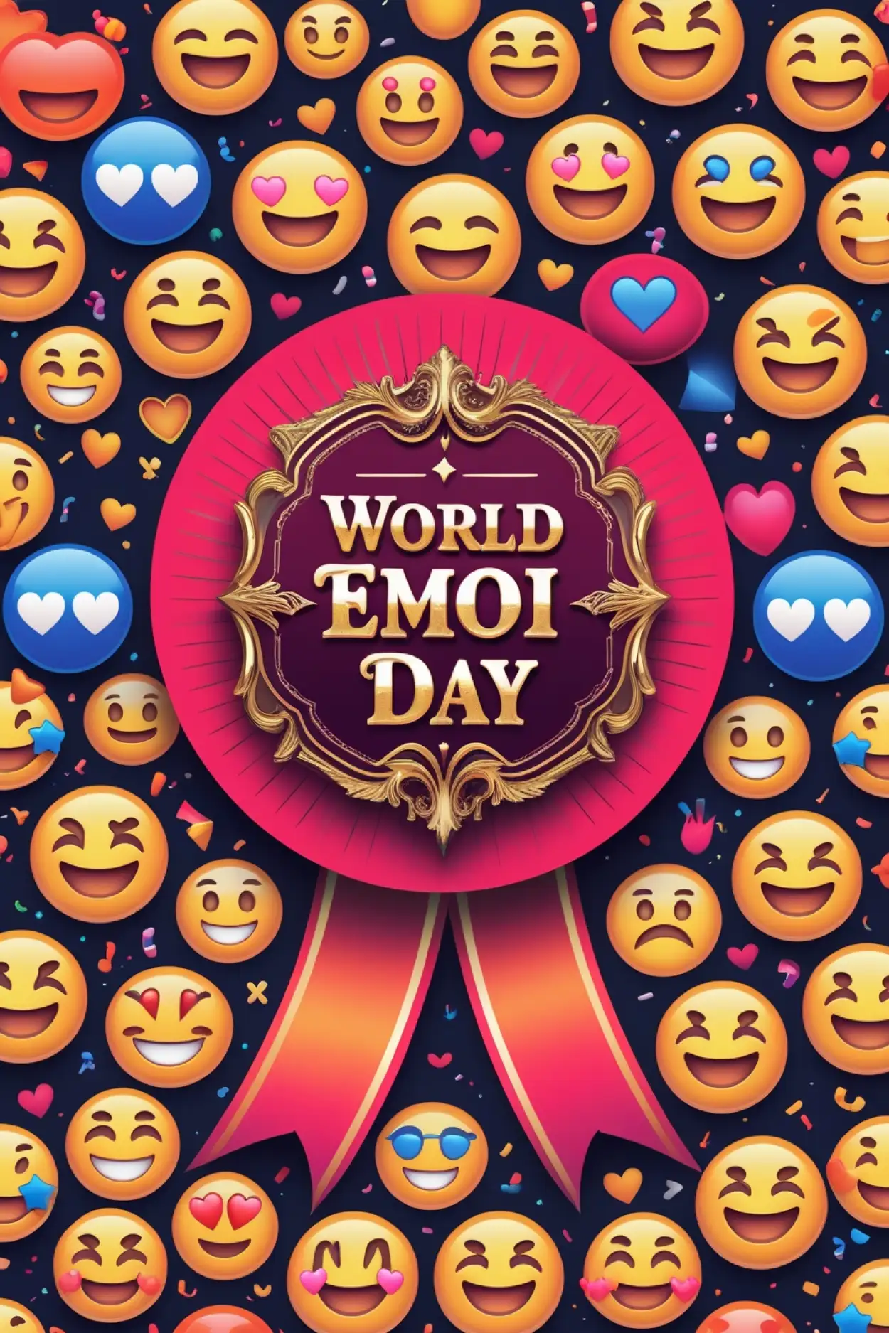 Emoji Day Special Poster For School Competition - Royalty Free World Emoji Day Image | Pngmagic Free Download Emoji Day Special Poster For School Competition - High Quality World Emoji Day Background