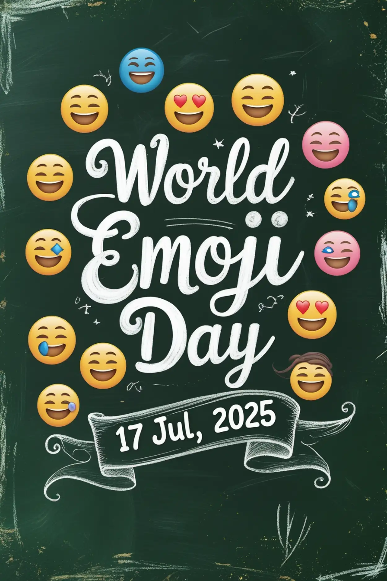Free Download Emoji Day Whatsapp Status Image Hd - High Quality World Emoji Day Background