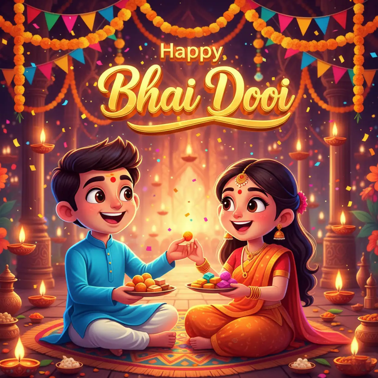 emotional happy bhai dooj 2025 wishes for sister