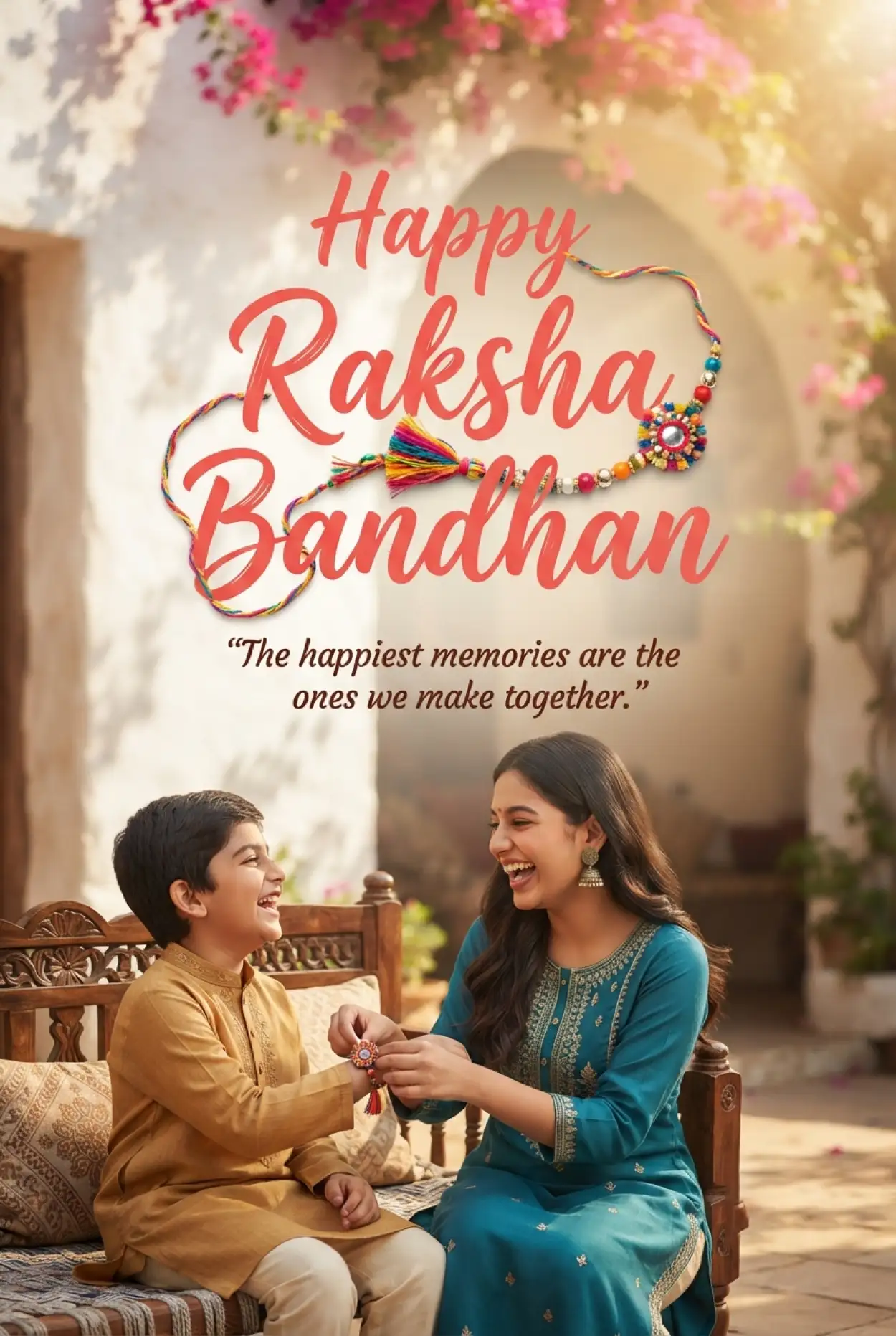 Free Download Emotional Happy Raksha Bandhan Wishes For Siblings - High Quality Happy Raksha Bandhan Greetings Image