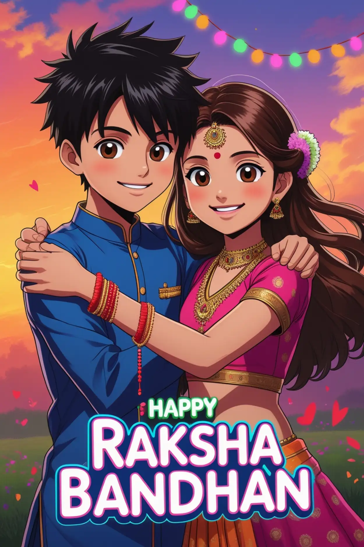 Free Download Emotional Rakhi Message For Younger Brother - High Quality Happy Raksha Bandhan Wishes For Children Background