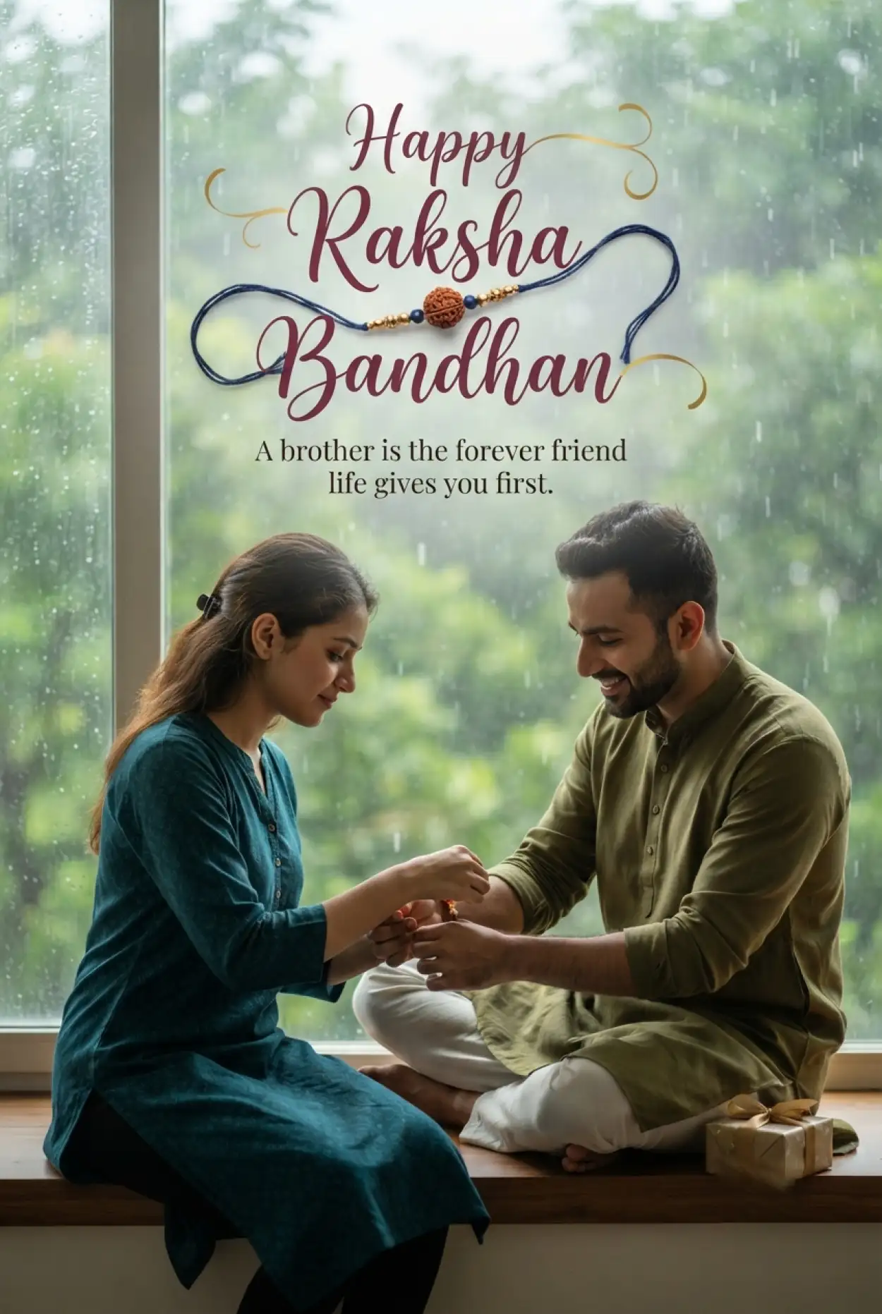 Free Download Emotional Raksha Bandhan Wishes For Brother 2026 - High Quality Happy Rakhi Wishes 2026 Image