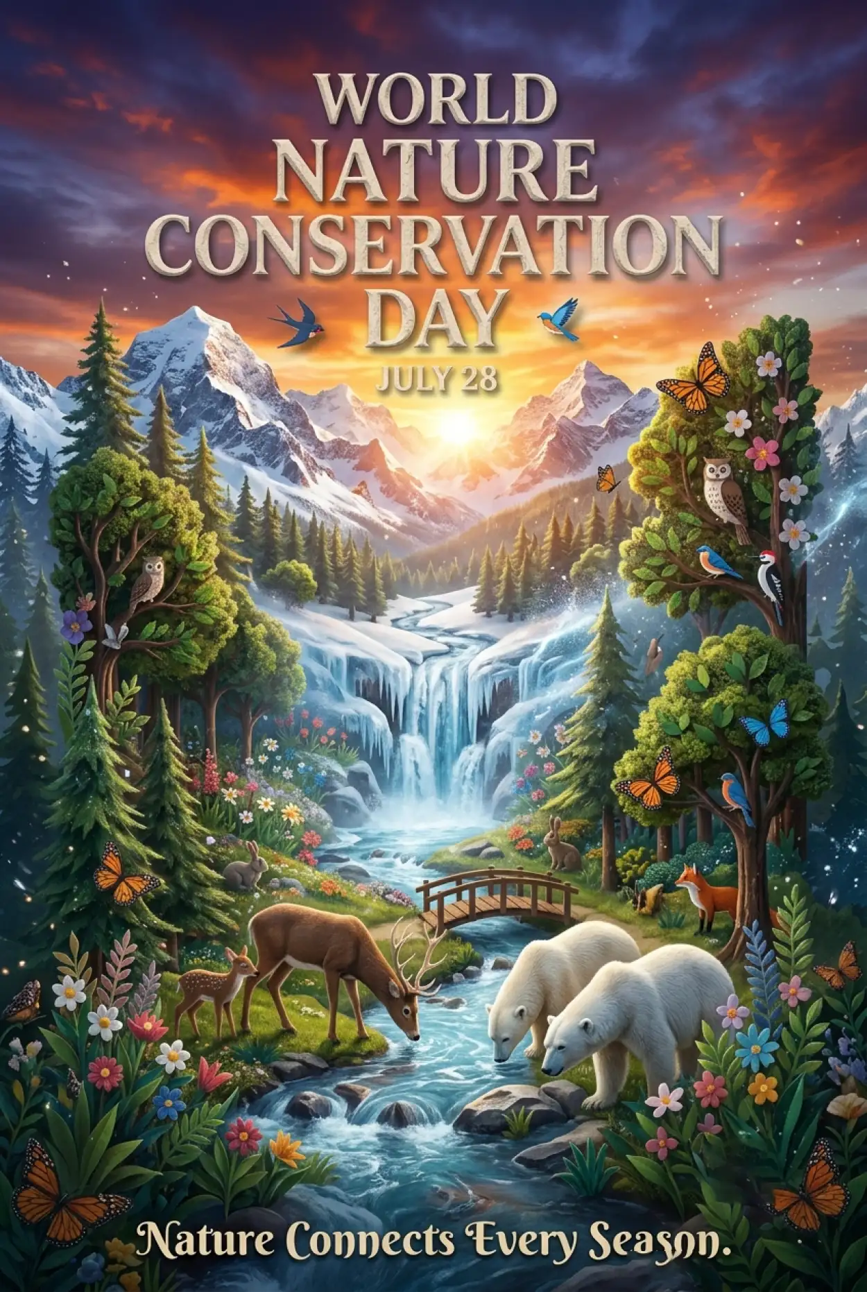 Free Download Environmental Conservation Poster - High Quality World Nature Conservation Day 2026 Image