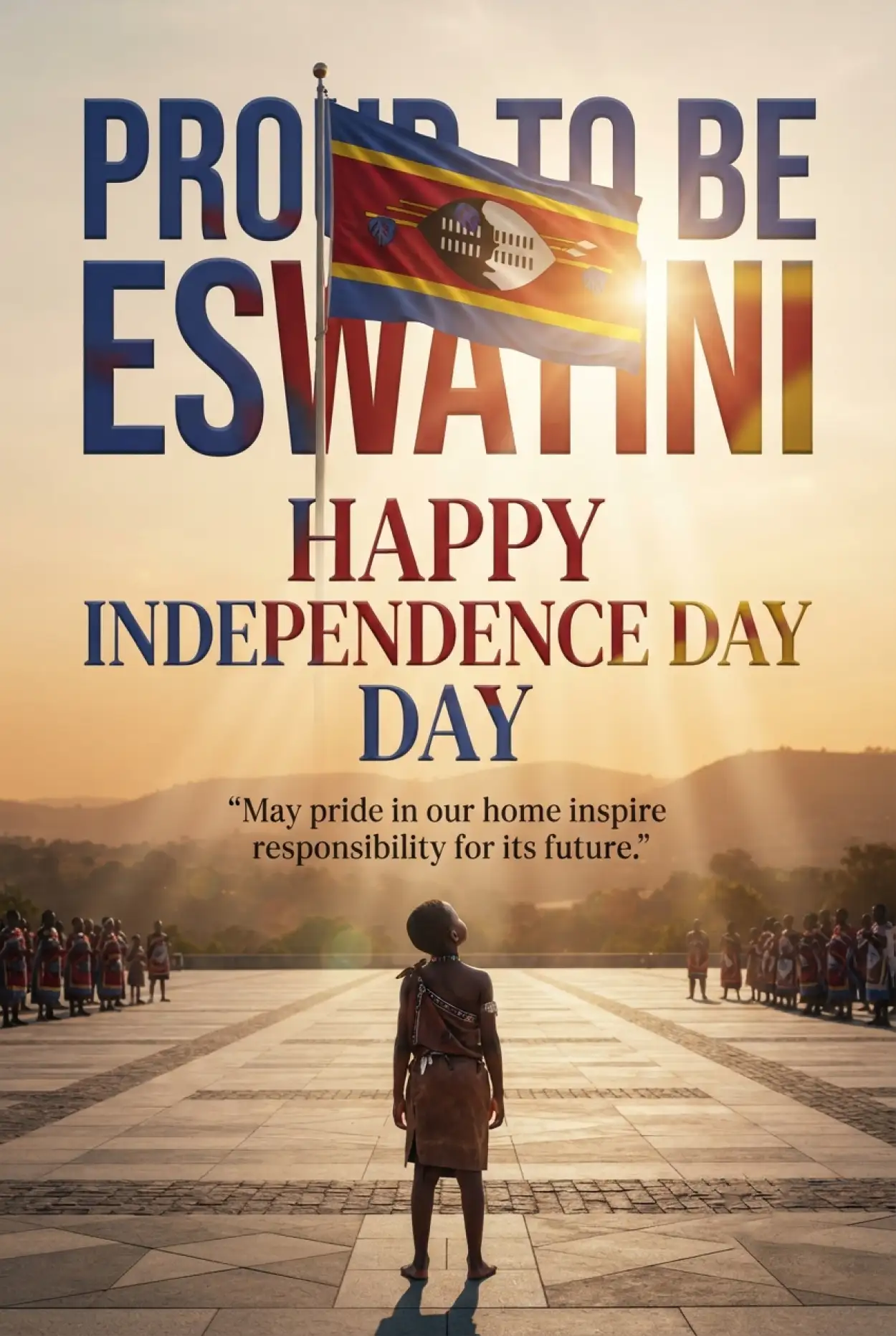 Free Download Eswatini Independence Day Patriotic Wishes - High Quality Eswatini Independence Day 2026 Image