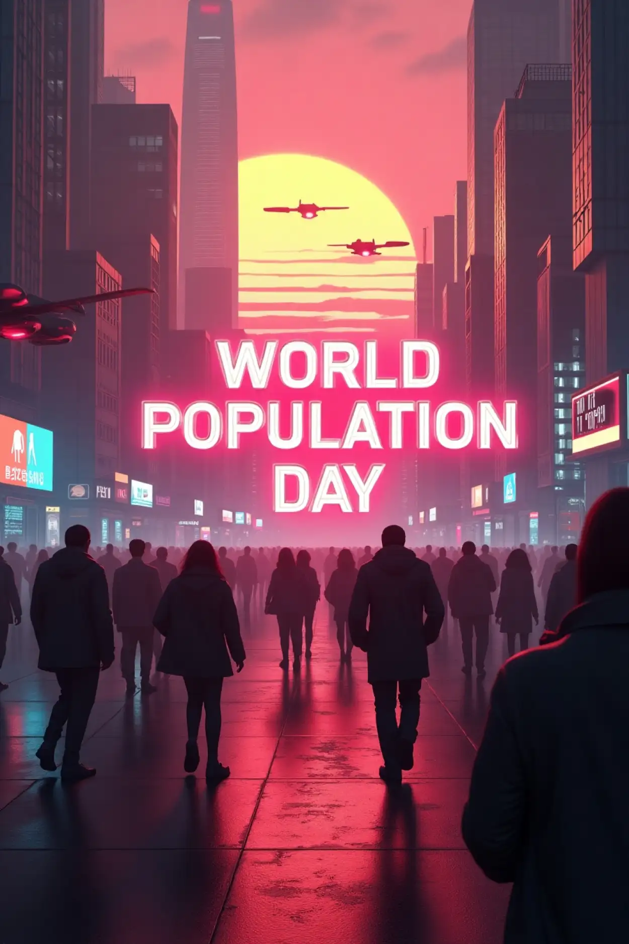 Eye-catching Poster For World Population Day - Royalty Free World Population Day Image | Pngmagic Free Download Eye-catching Poster For World Population Day - High Quality World Population Day Background