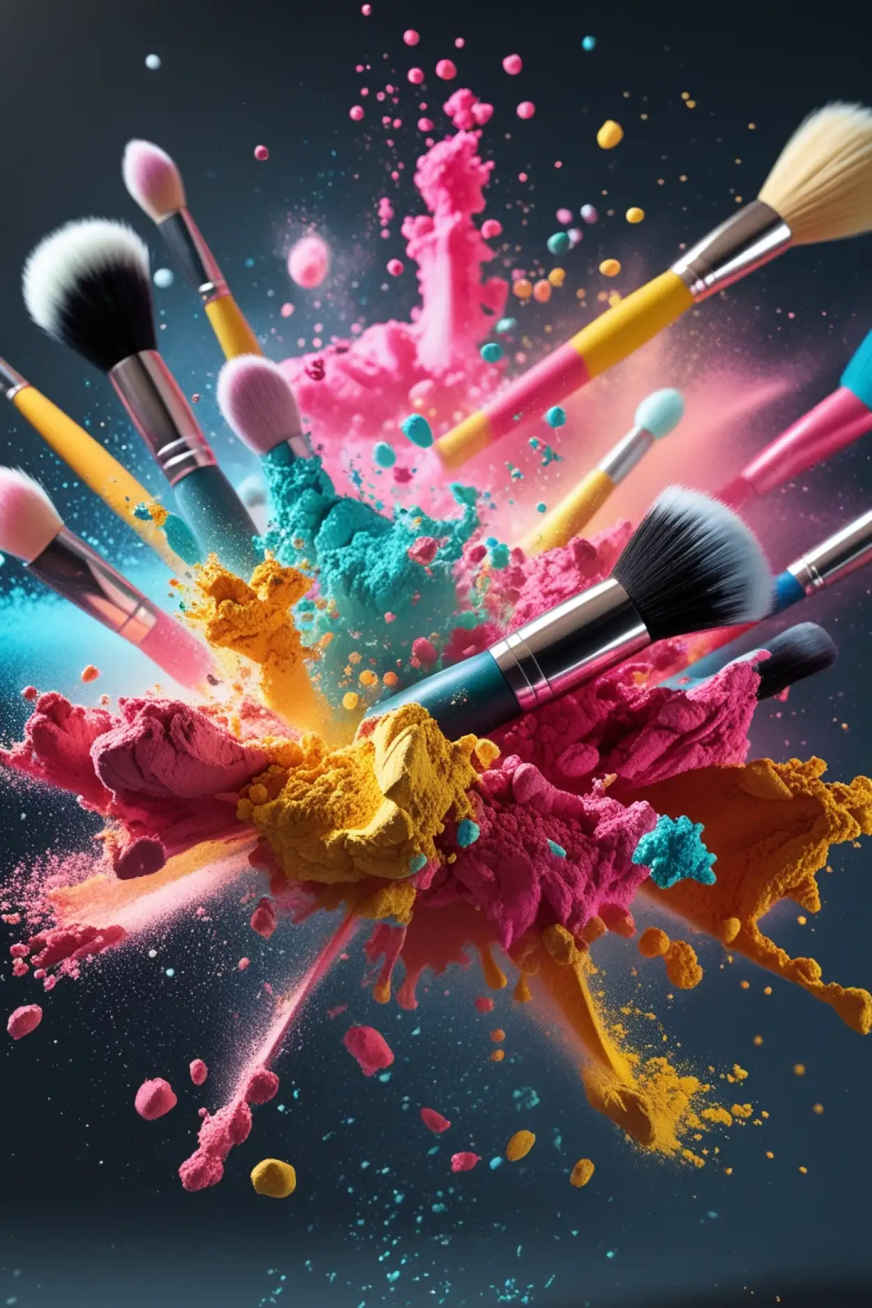 eye makeup background with closeup