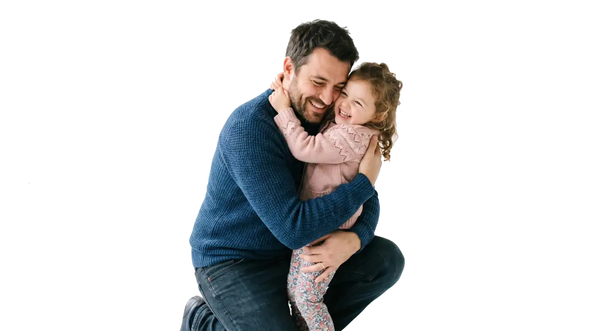 Free Download Father Hugging Child Png - High Quality Fathers Day Png Transparent PNG
