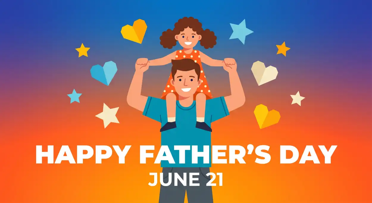 Free Download Fathers Day 2026 Happy Family Vector - High Quality Fathers Day 2026 Image