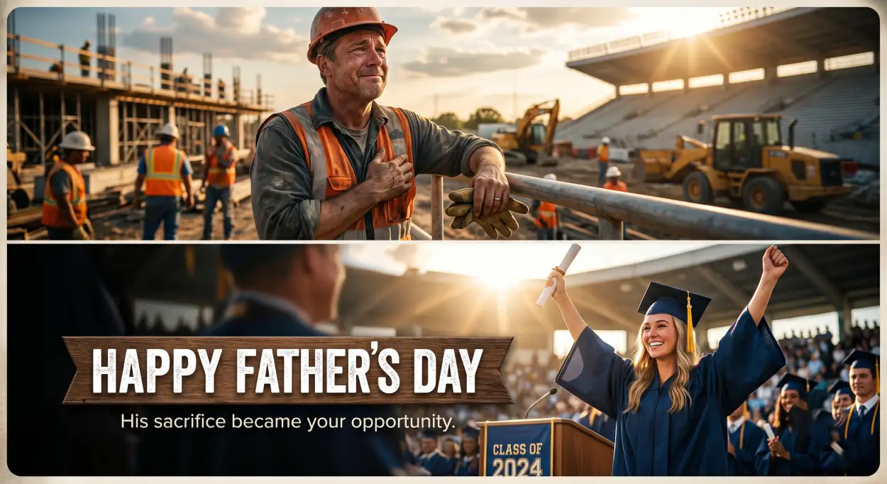 Free Download Fathers Day 2026 Linkedin Appreciation Post - High Quality Happy Fathers Day 2026 Image