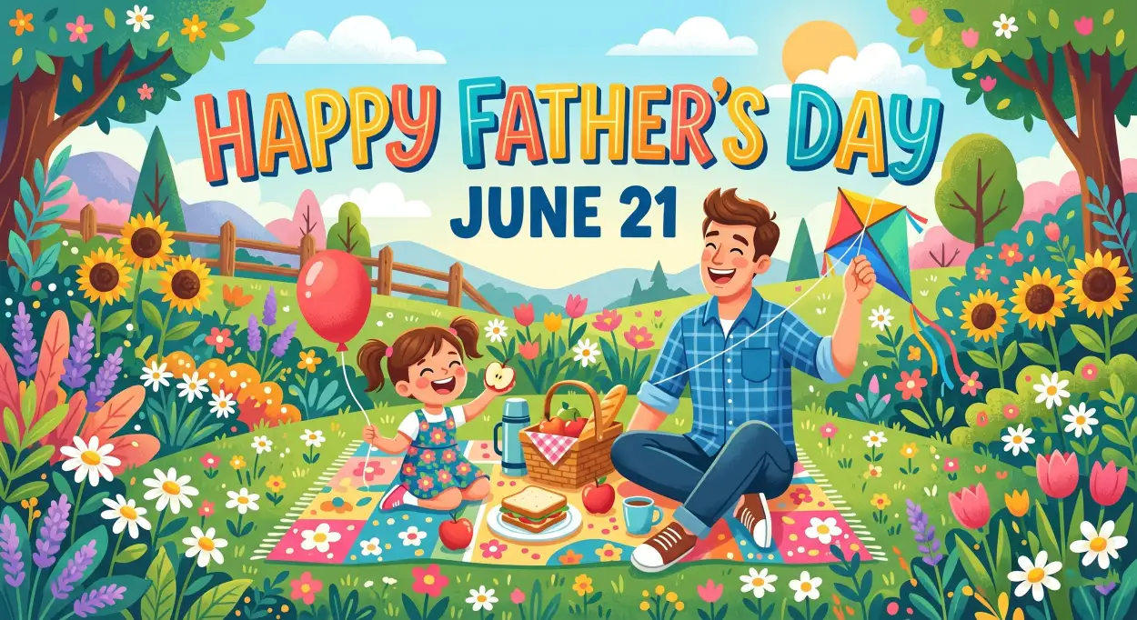 Free Download Fathers Day 2026 Online Celebration Graphics - High Quality Fathers Day 2026 Image
