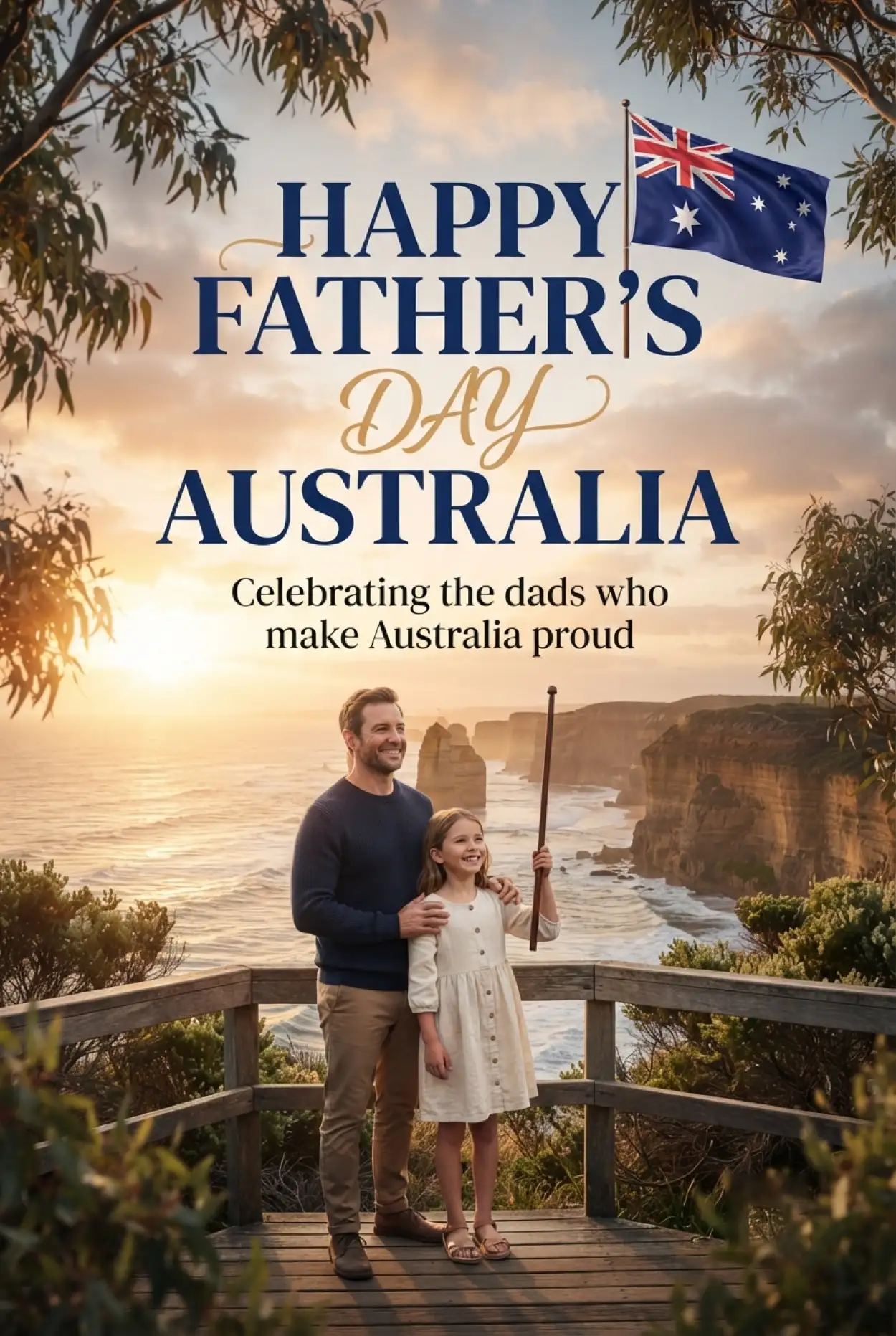 Free Download Fathers Day Australia 2026 Australian Flag Images - High Quality Fathers Day Australia 2026 Image